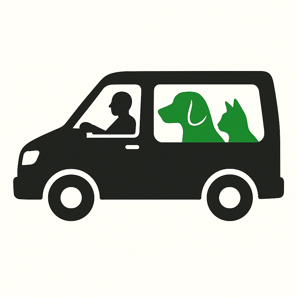 Transport huisdieren illustratie